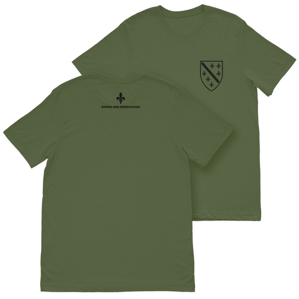 BiH Army T Shirt Military Green Bosnia and Herzegovina Shirt