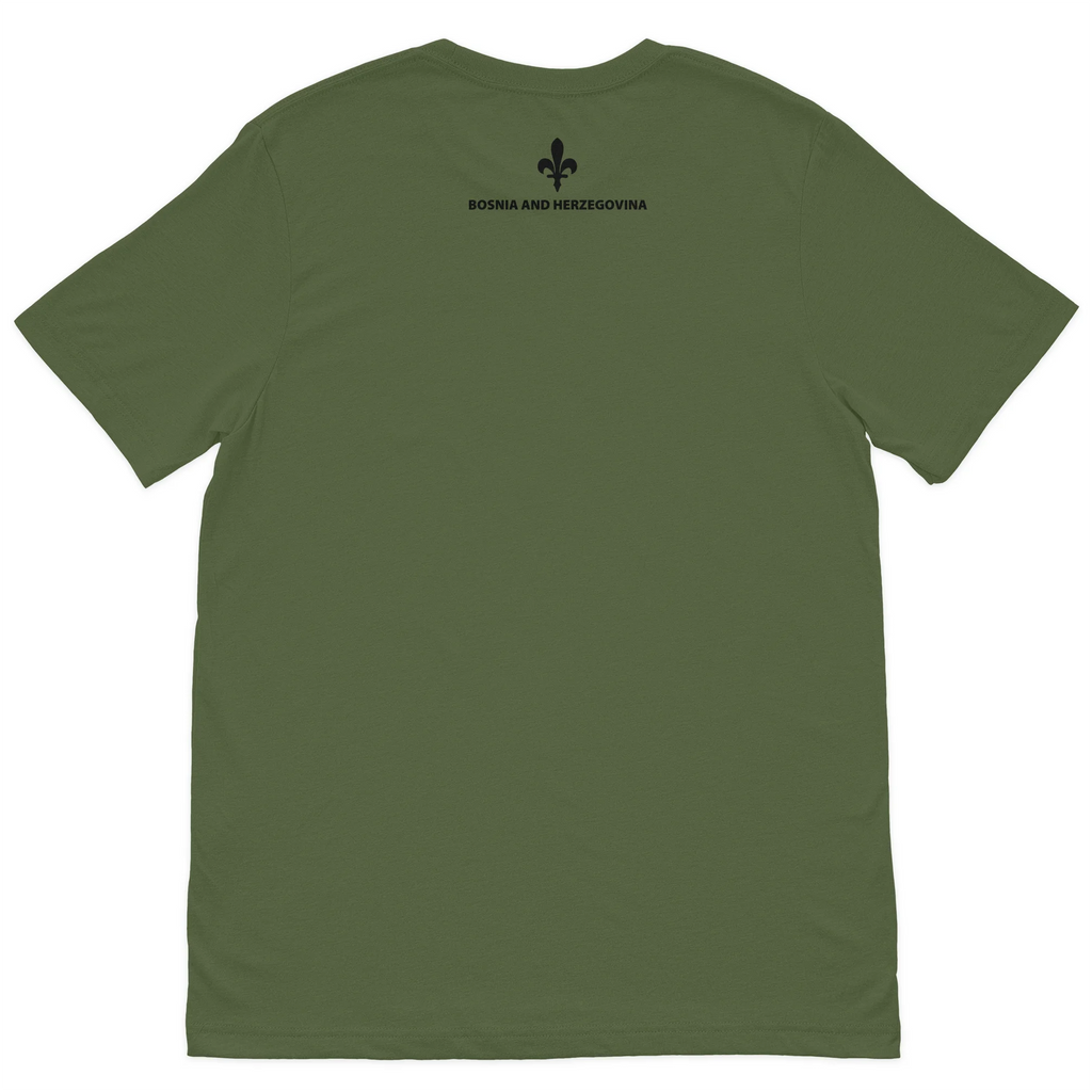 BiH Army T-Shirt with Ljiljan and Bosnian and Herzegovina on the back
