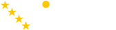 Five yellow stars with one additional star above them on a white background