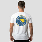 Men wearing Bosnia t-shirt back view