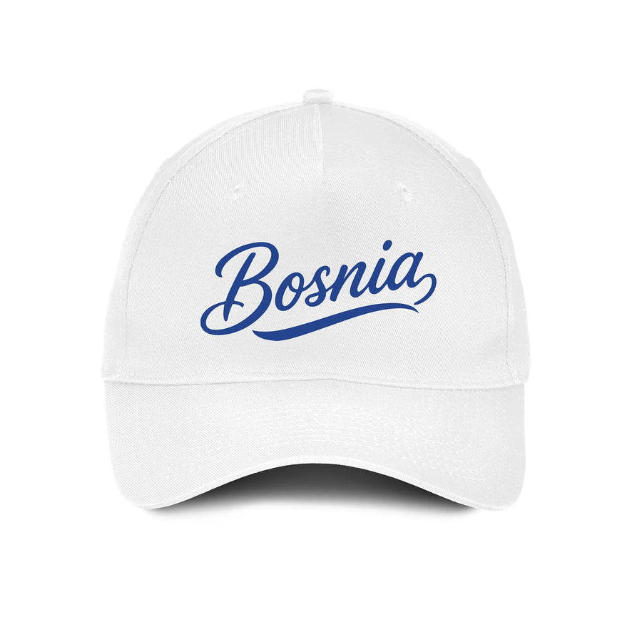 White Bosnia baseball cap
