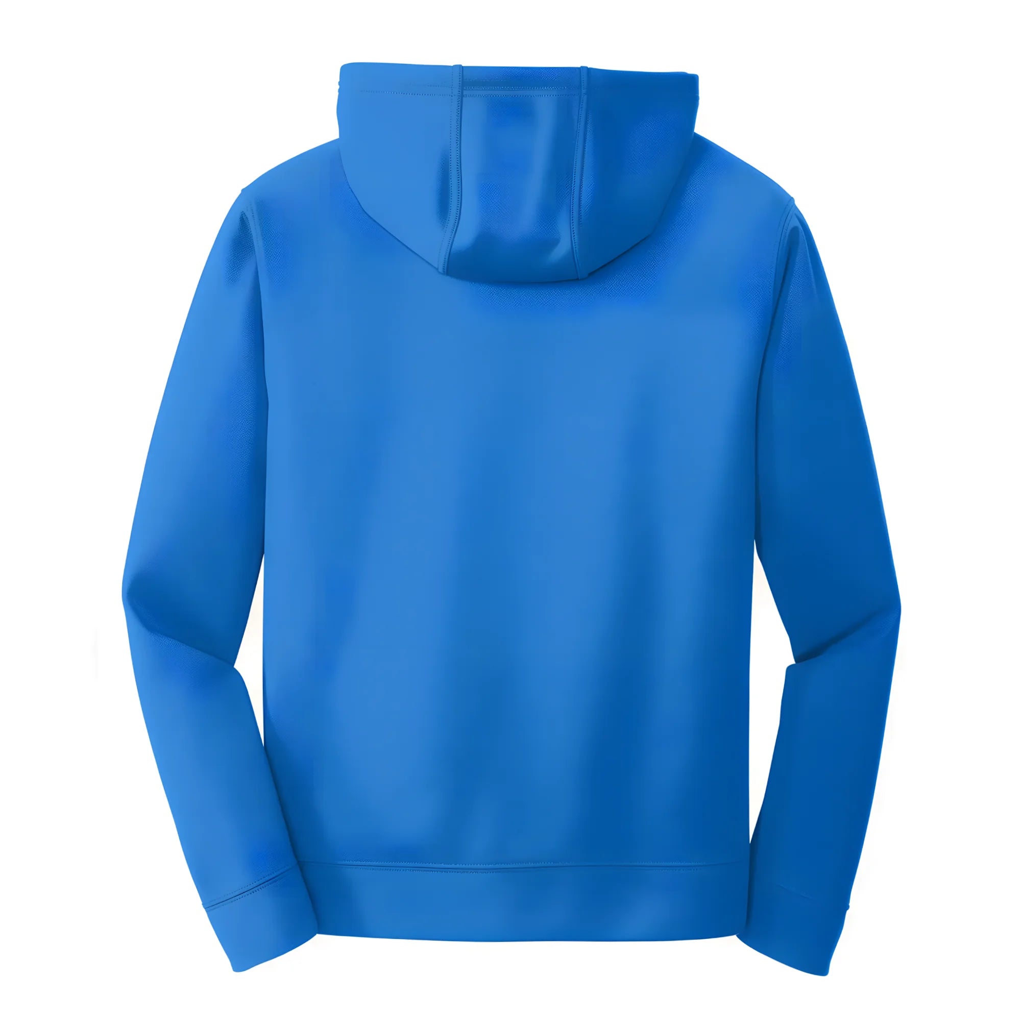 Blue hoodie back view Bosnian