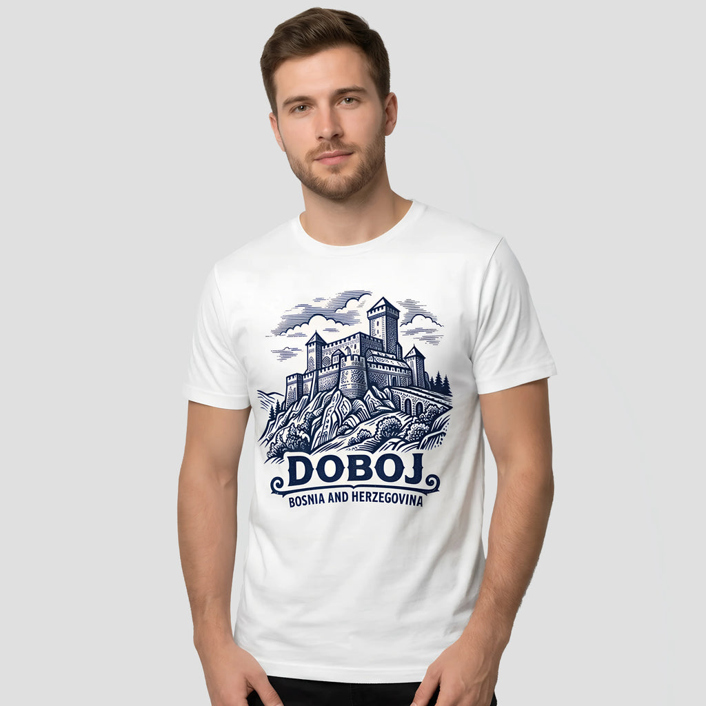 Mean wearing Doboj t-shirt