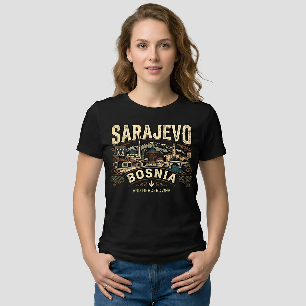 Women wearing Sarajevo Bosnia T-Shirt