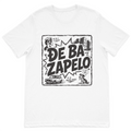 Đe Ba Zapelo Bosnian comedy inspired graphic t-shirt featuring a nostalgic Balkan design on a premium white t-shirt.