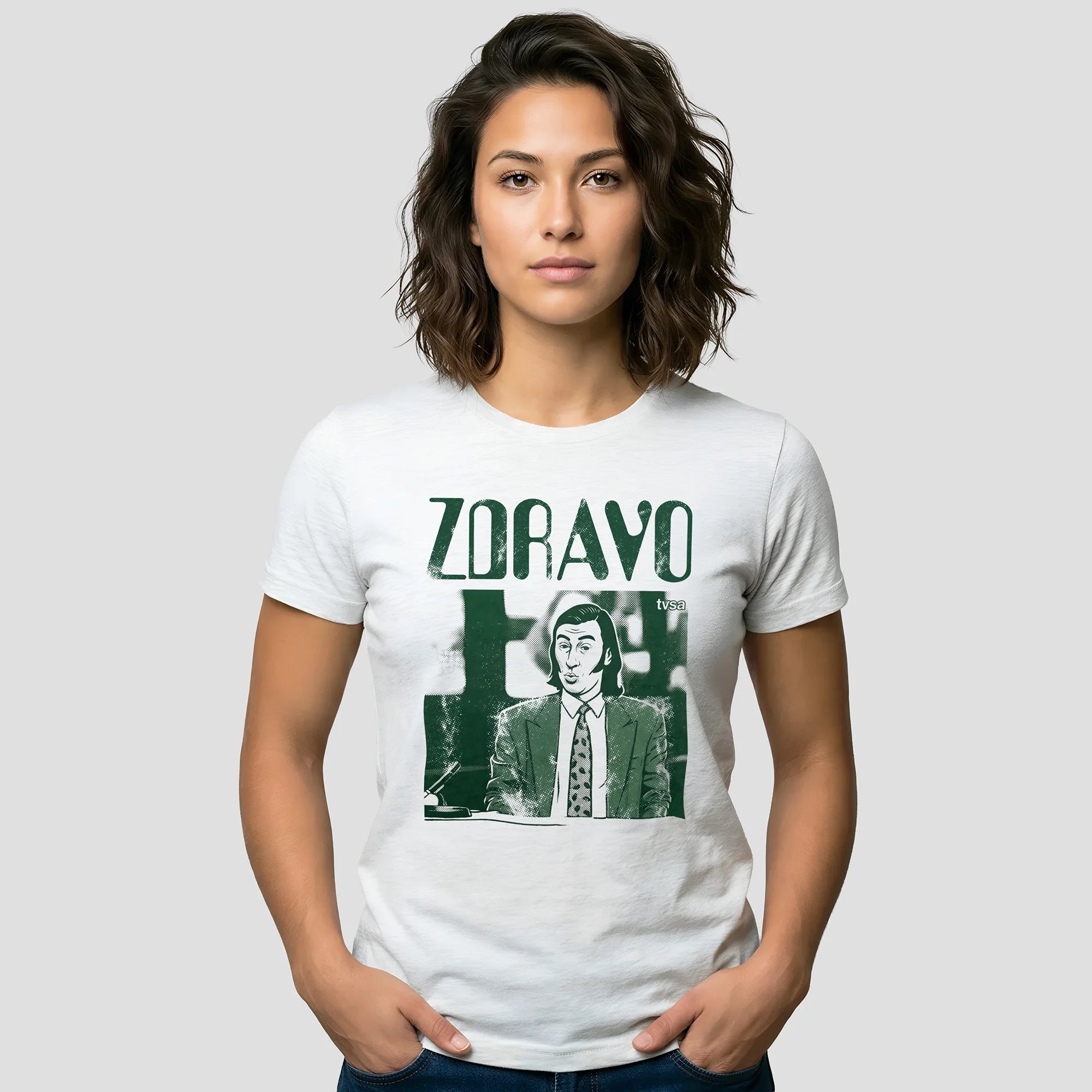 Women wearing Zdravo t-shirt