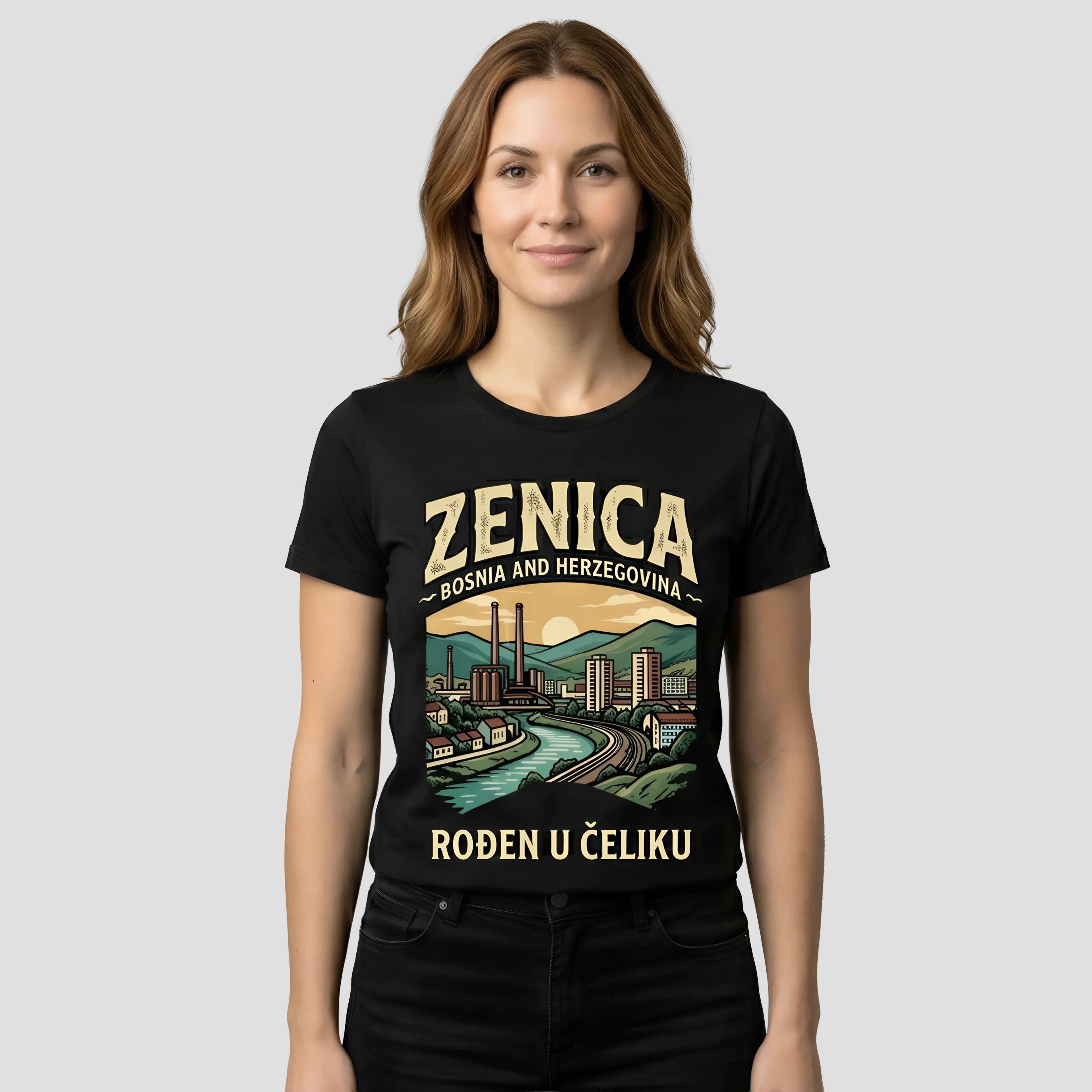 Women wearing Zenica t-shirt