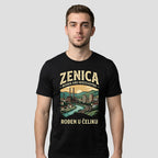 Man wearing Zenica t-shirt